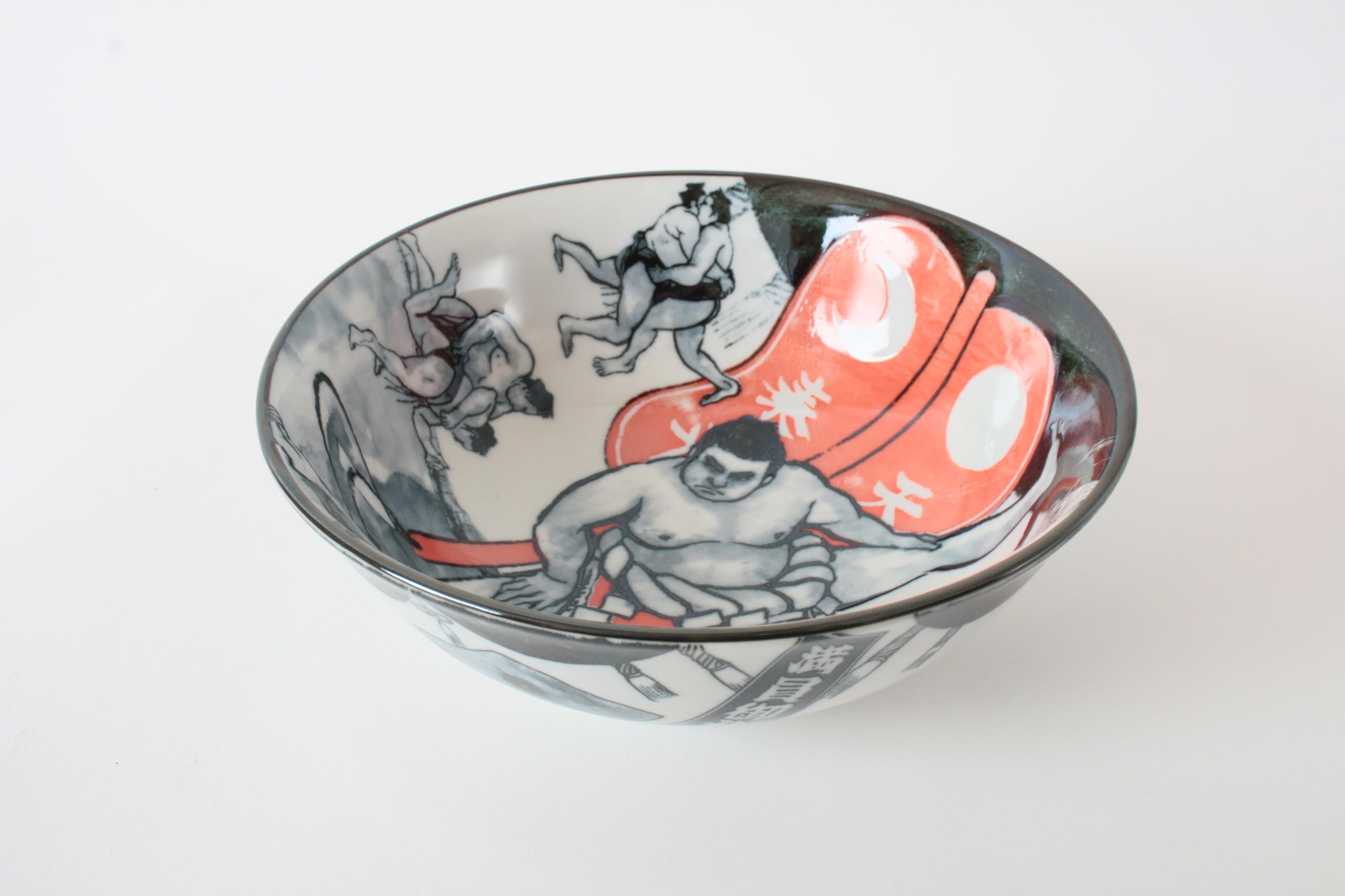 Mino ware KND20 Lot de 2 bols à nouilles japonaises en poterie japonaise