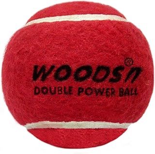 Woods Double Power Cricket Tennis Balls (Hard, Heavy) (Pack of 6/12/18)