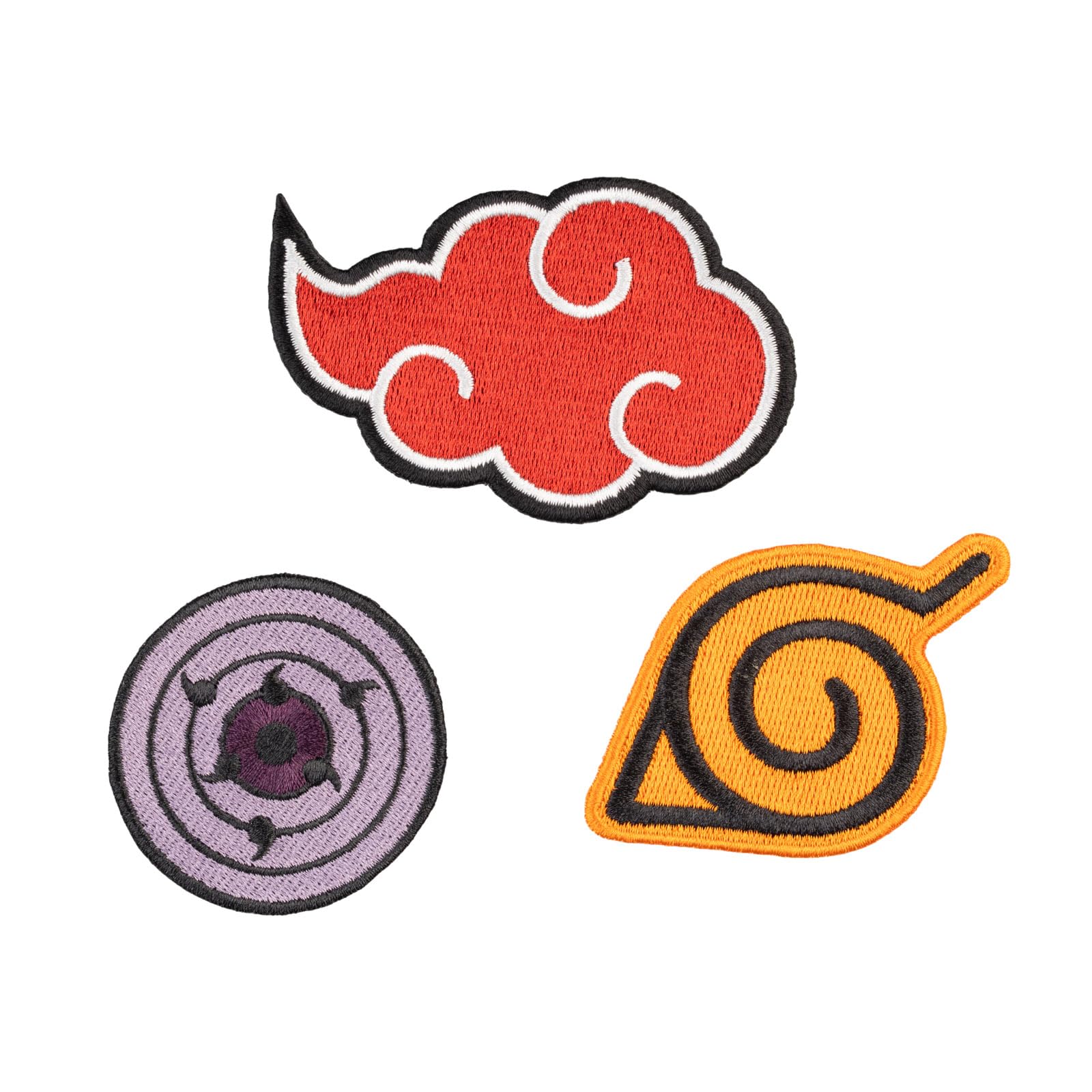 Grupo Erik Iron On Patches for Clothing - Naruto Manga | 3 Sew On Patches for Clothing & for Backpacks, Backpack Accessories | Naruto Gifts Under 15 Pounds