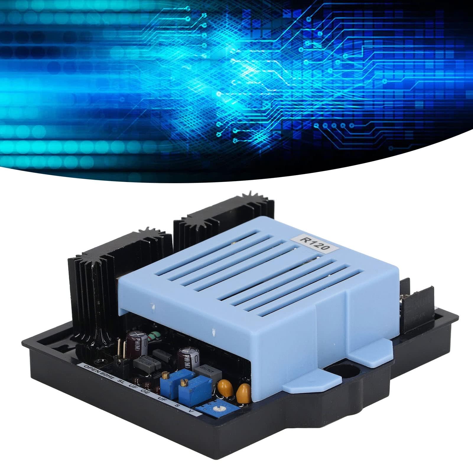 Regulador de Voltaje Automático R120 AVR Protección contra Sobretension para Generadores Entrada 277V RMS