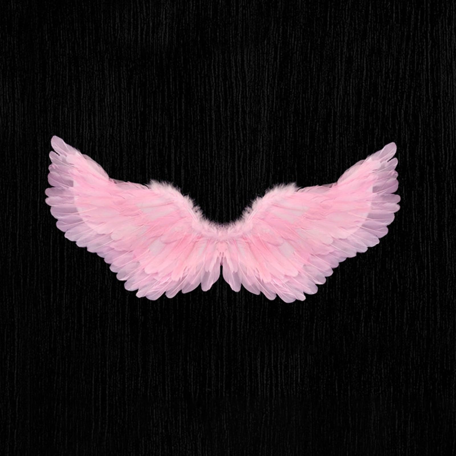 Generisch Engelsflügel Groß Damen Herren, Weiß Schwarzer Engel Kostüm, Angel Wings, Engel Flügel, Faschingskostüme Engel und Teufel Flügel Kostüm für Karneval Halloween Fasching Cosplay (Orange)