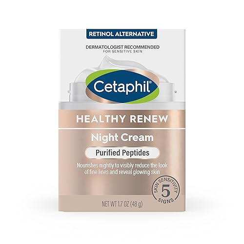 Miniatura 11 de Cetaphil Healthy Renew Skin Tightening Night Cream 1.7 oz, crema reparadora de arrugas para cara con péptidos, crema alternativa al retinol para