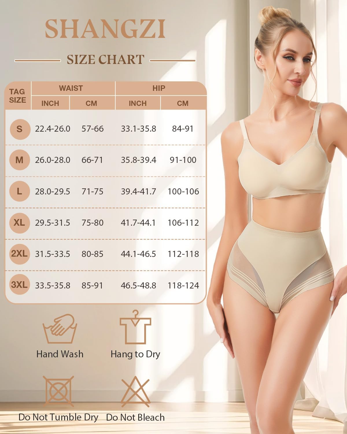 Shapewear Tummy Control Underwear for Women Mid Waisted Shaper Panties Body Shaping Briefs Girdle Panty - Image 5