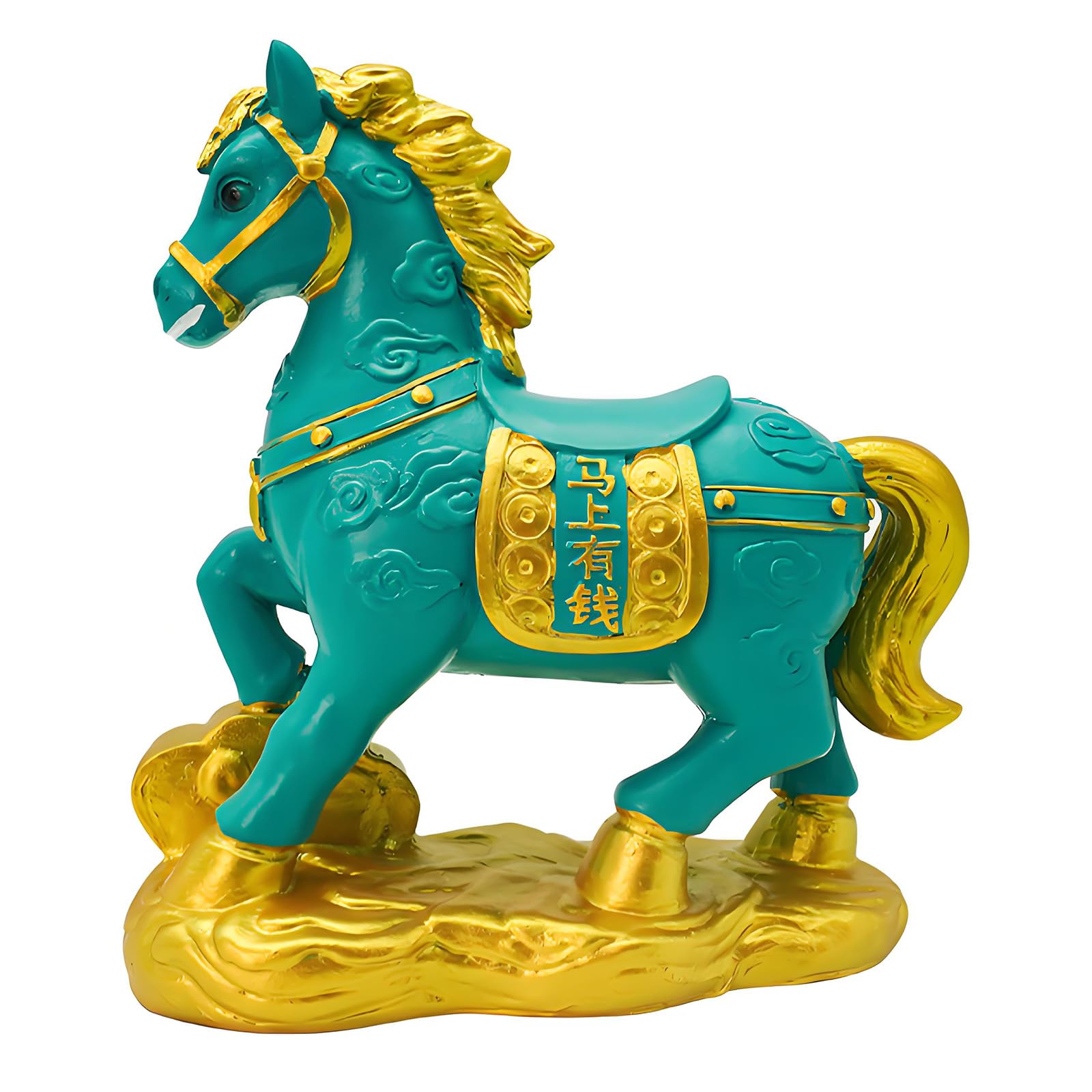 Modern Resin Coin Piggy Banks with Wealth Symbolism Lucky Horse Money Box Perfect for Home Workspaces Decoration Money Saving Savingsbox