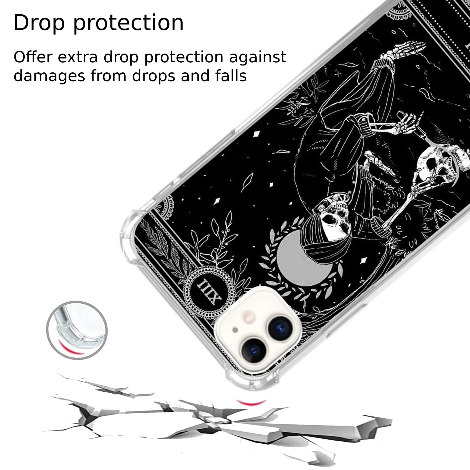 Amazon.co.jp: The Death Tarot カード スカル ブラックケース iPhone