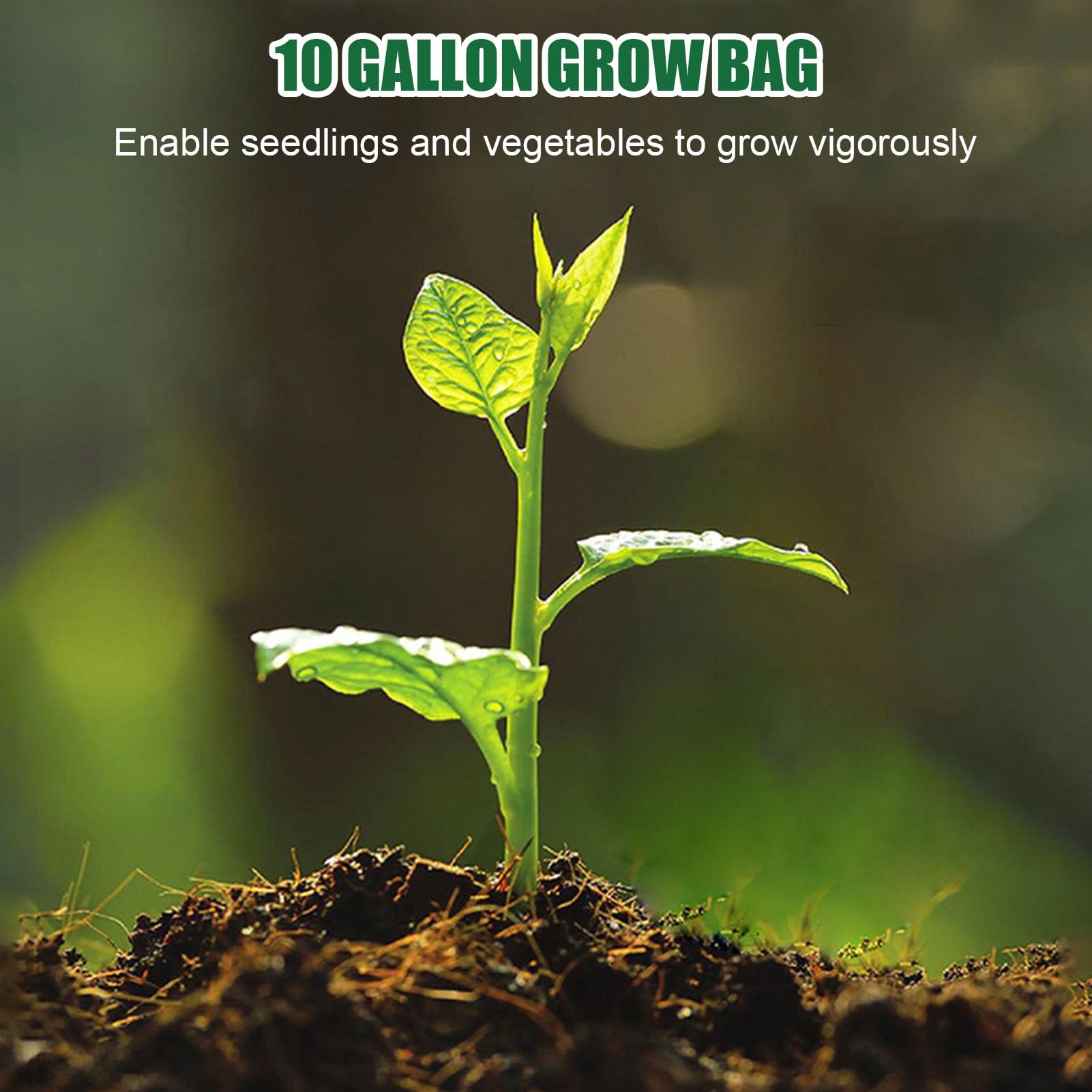 Bolsas De Cultivo De Jardín 10 Piezas Maceta para Tomate | Bolsas De Cultivo De Fieltro Para Patatas Para Patatas, Frutas, Champiñones, Raíces, Fresas, Invernadero, Jardín, Vivero,