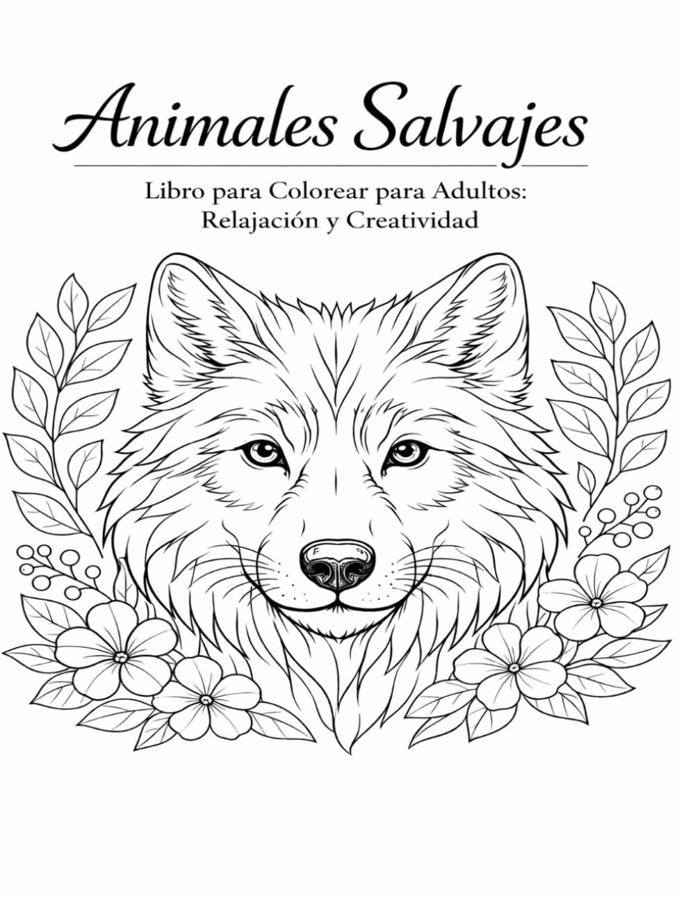 Animales Salvajes: Libro para Colorear para Adultos: Relajación y Creatividad