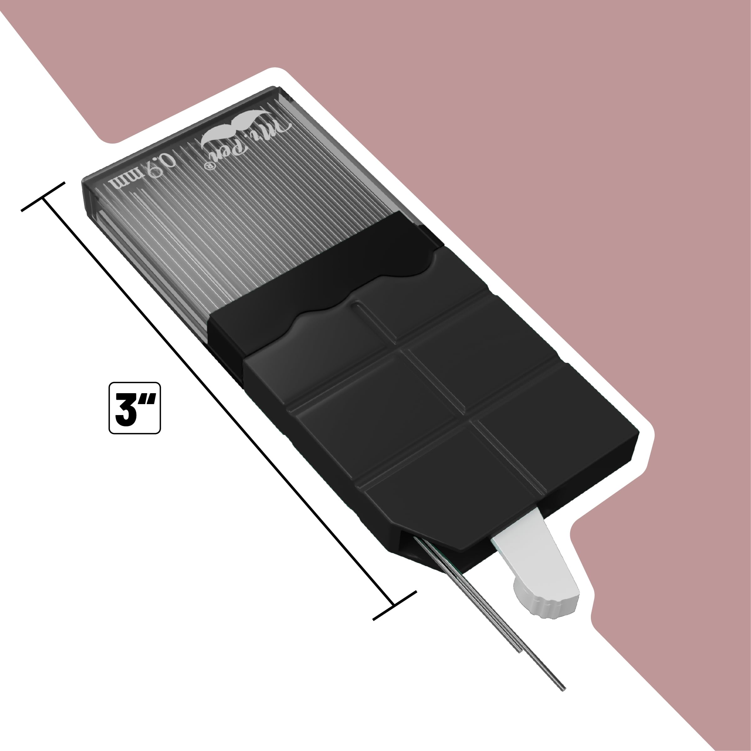 Mr. Pen- 0.9 Millimeter Lead Refills for Mechanical Pencils, 4B, 4 Pack, 280 PCS, 0.9 Lead Refills - Image 2