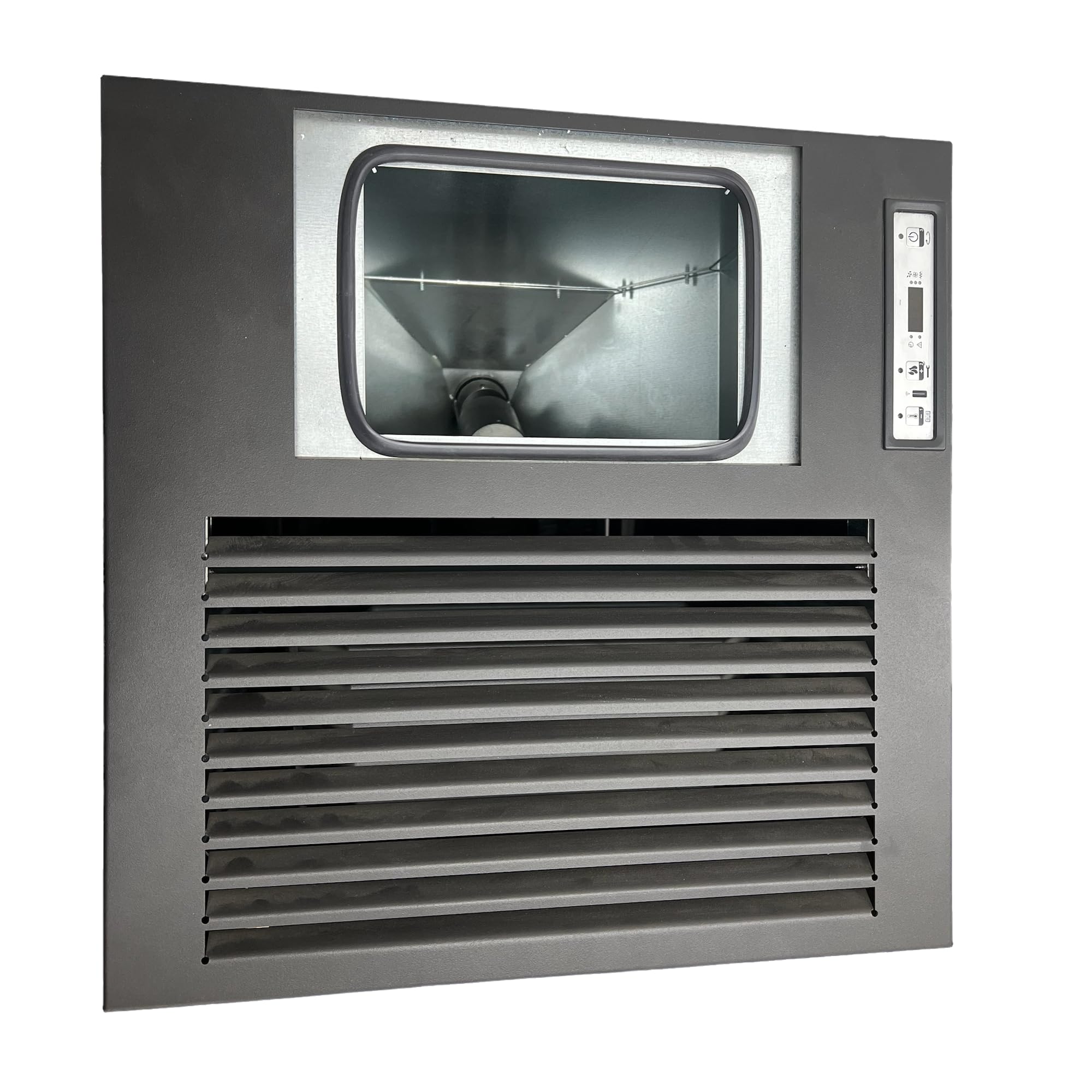 EIDER BIOMASA – Estufa de Pellets Pegaso 8 – 7,77 kW – Calienta hasta 150 m³ – Tolva 15 kg – Bajo Consumo 0,56–1,56 kg/h – Compacta 91x46x46 cm – Cristal Limpio – Clase A+ – Silenciosa