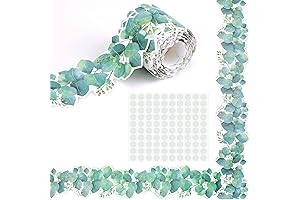 49FT Bulletin Board Borders Card Eucalyptus Die-Cut Border Trim