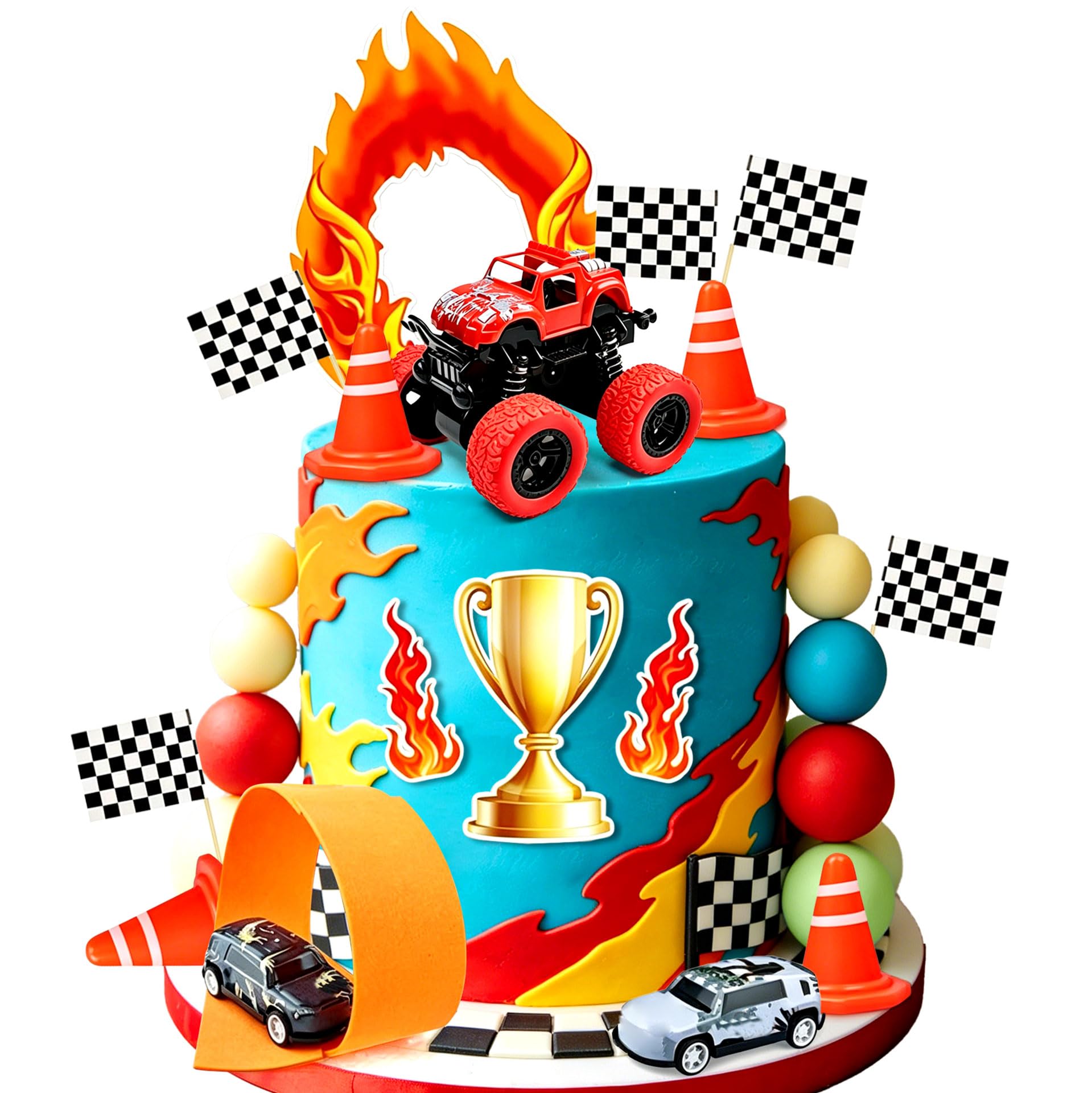 Monster Truck Birthday Cake Decoration Monster Truck Party Supplies Party Favors Birthday Decoration