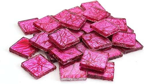 Milltown Merchants Azulejo de mosaico de lámina de 34 de pulgada (0.787 in), 1 libra (bolsa de 16 onzas) (1 libra, rosa)