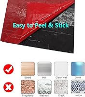 Vista 4 de YMMXGE Azulejo de 5 hojas para salpicaduras de despegar y pegar, adhesivo de metal autoadhesivo, azulejos de mosaico de aluminio cepillado