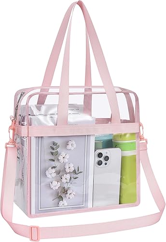 Vista 54 de Oraben Bolsa transparente transparente aprobada para estadios de 12 x 6 x 12 pulgadas, bolsa de estadio para trabajo, juegos deportivos, gimnasio