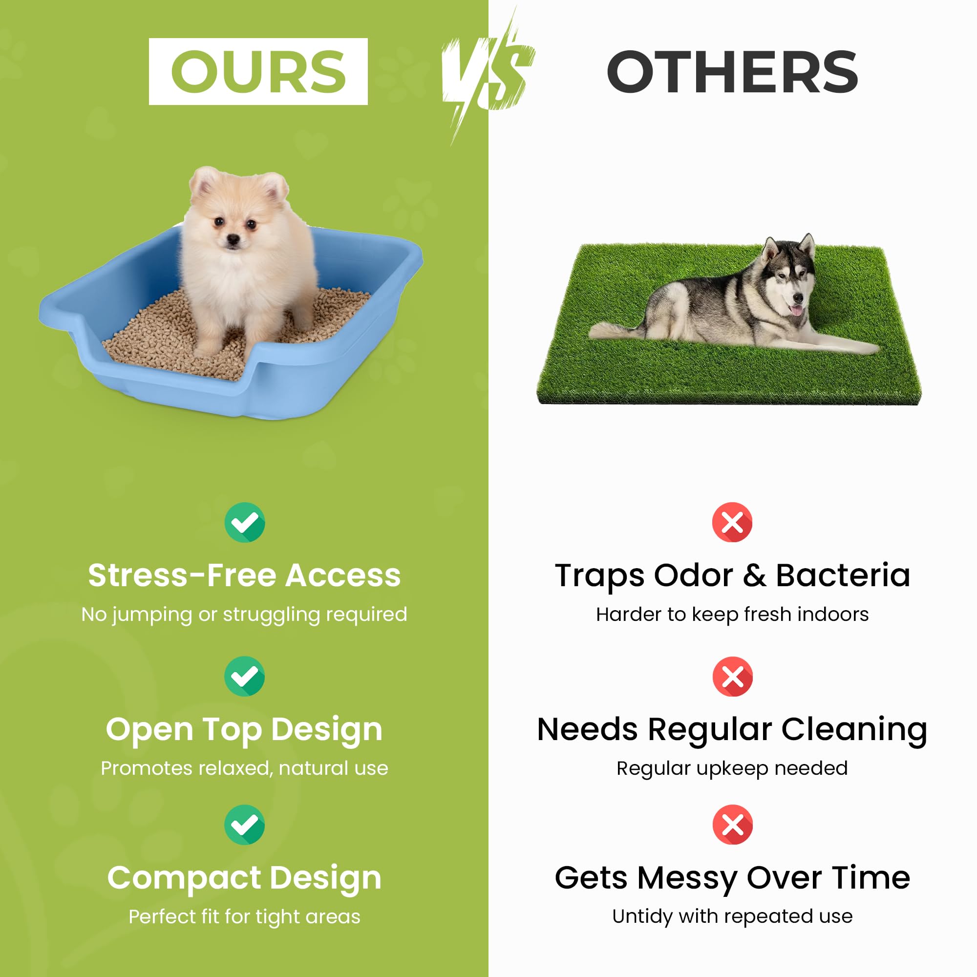 Sistema de entrenamiento interior para perros - Pequeño, verde