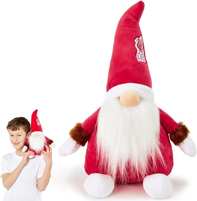Liverpool FC Gonk Gnome (33cm Tall) Officially Licensed Soft Toy Plush, for Adults Kids Kopites
