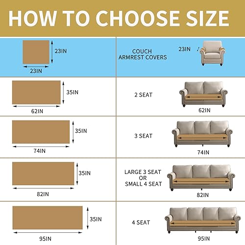 Miniatura 4 de HAOMAIJIA Juego de 2 fundas antideslizantes para reposabrazos de sofá, fundas peludas para reposabrazos de sofá, lavables, gruesas, suaves,