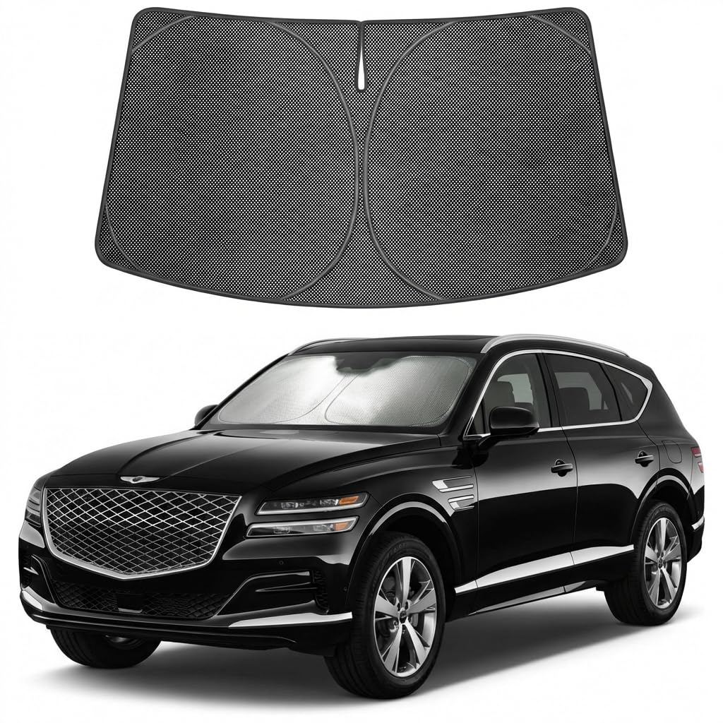 Proadsy Custom Fit 2021-2026 Genesis GV80 Windshield Sun Shade, Blocks Heat