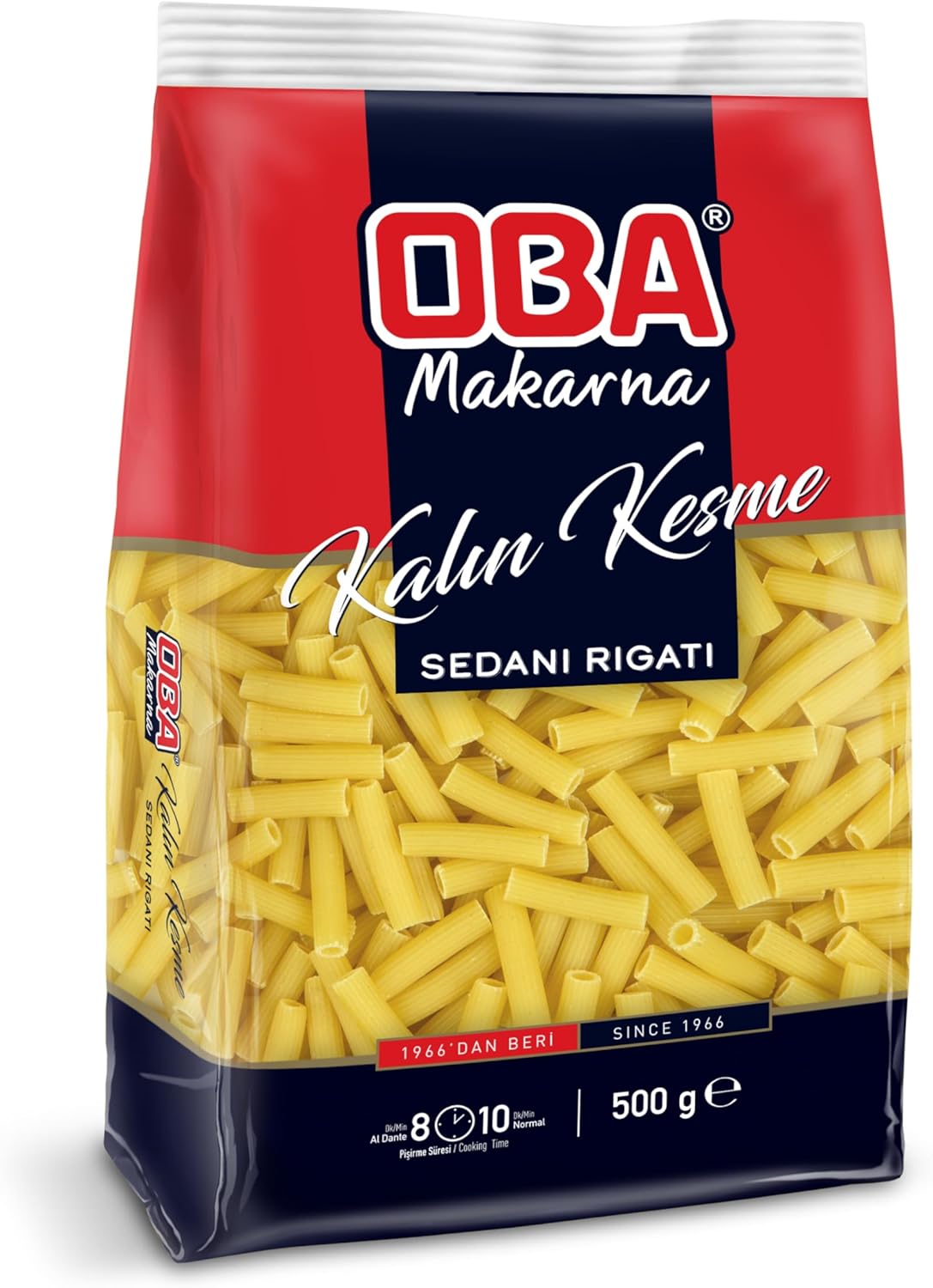 Oba Kalın Kesme Makarna, 8 Adet