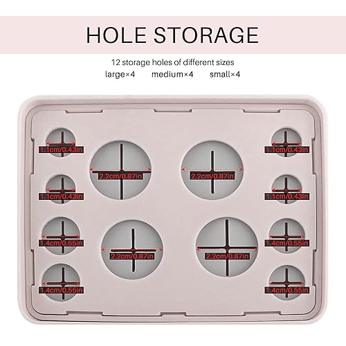 Miniatura 4 de Soporte acrílico para brochas de maquillaje de secado al aire  Organizador de cepillos cosméticos con tapa, recipiente impermeable a prueba de