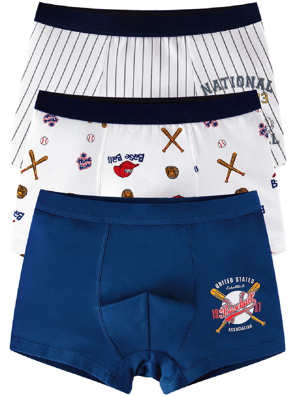 Lot De 5 Boxers Rayés Et Unis Pour Garçon Charbon - 2 Ans C578 P232060