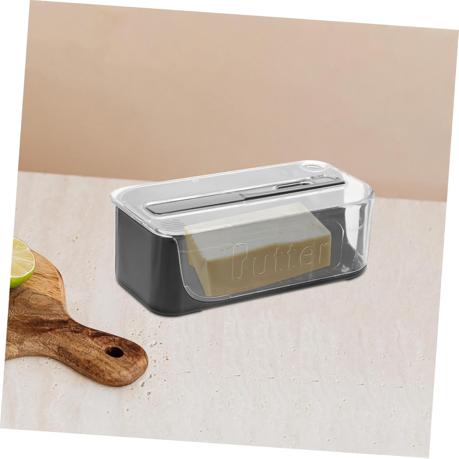 2pcs Butter Dish with Lid Sealed Butter Holder Container for Countertop Storage Multi-purpose Cheese Storage Box Versatile Design Elegant and Practical Kitchen Accessory