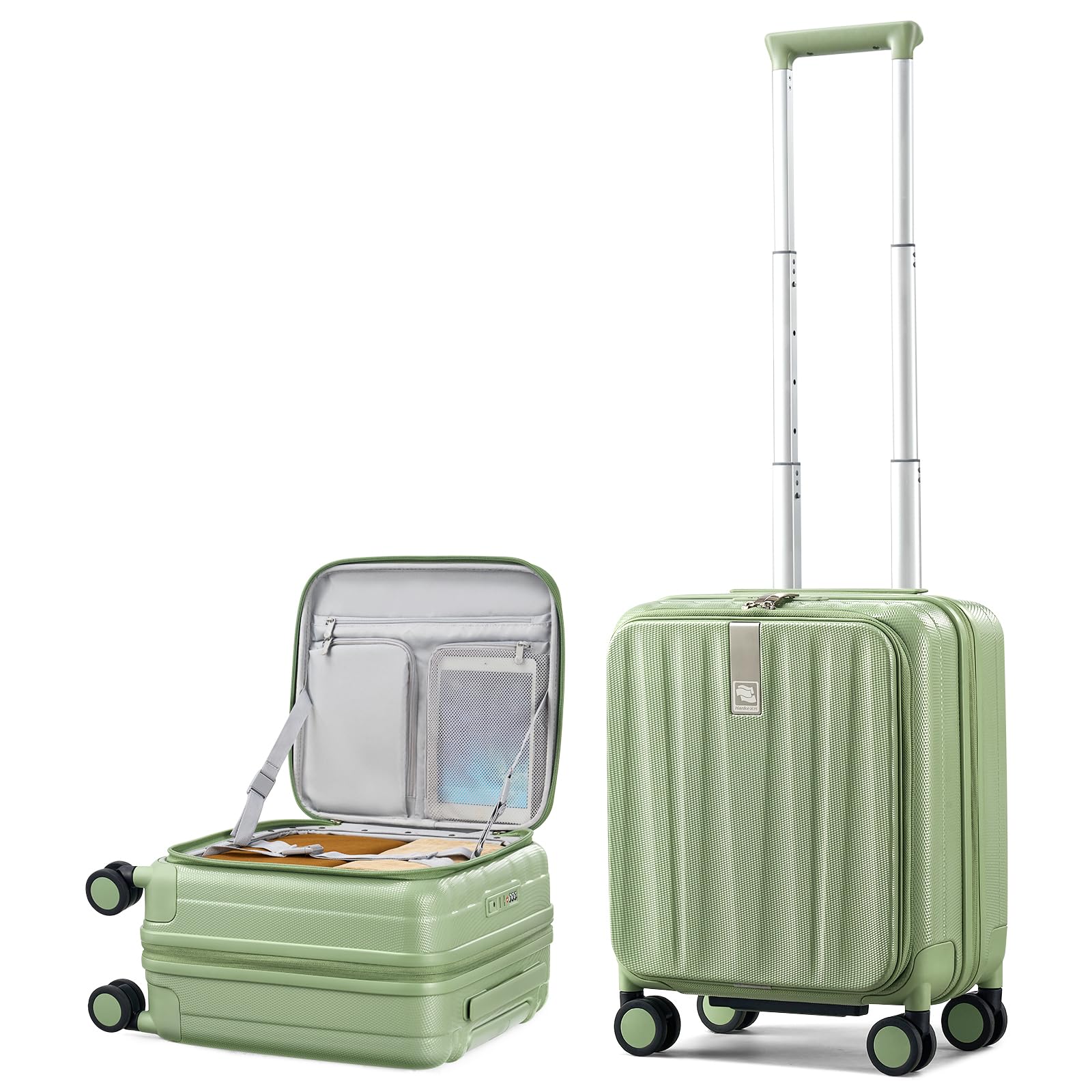 Hanke Top Opening Carry-On - Expandable 16 Inch Airline Approved Spinner | Easy-access to…