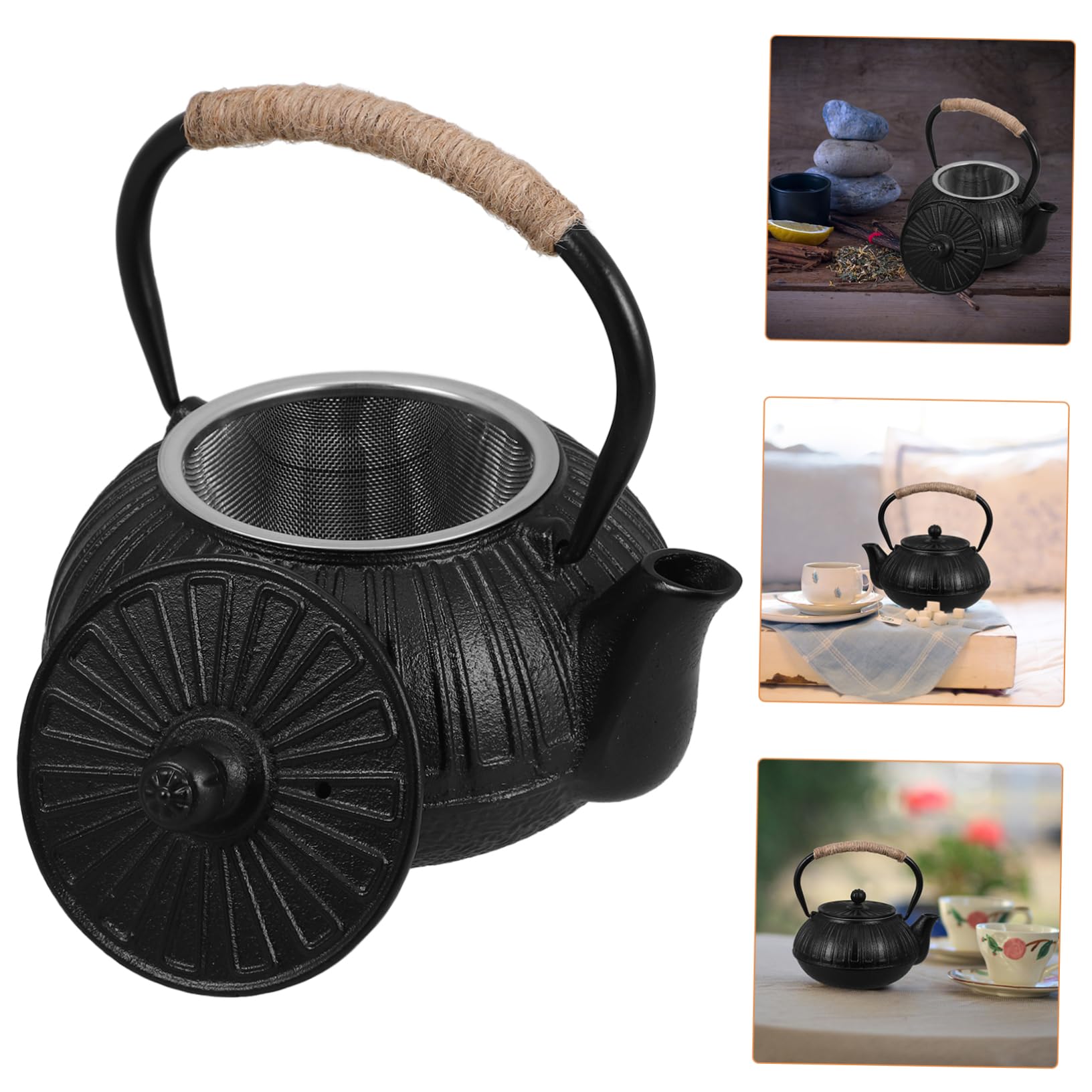Japanische Gusseisen Mit Sieb Kapazität Für Grünen Und Kräutertee Design Für Stilvolles Teebringen Langlebig Und Vielseitig Einsetzbar