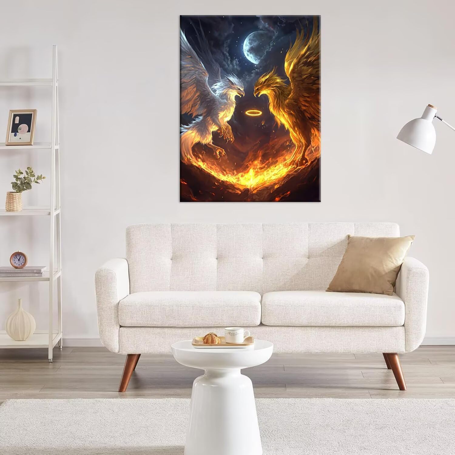 Hyupuanj Phoenix zestaw do malowania diamentami dla dorosłych, 81 x 112 cm