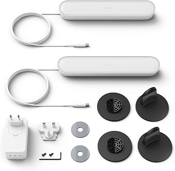Philips Hue Play White and Colour Ambiance Smart Light Bar Double Pack Base Unit, Entertainment Lighting for TV and Gaming (Works with Alexa, Google Assistant and Apple HomeKit), White