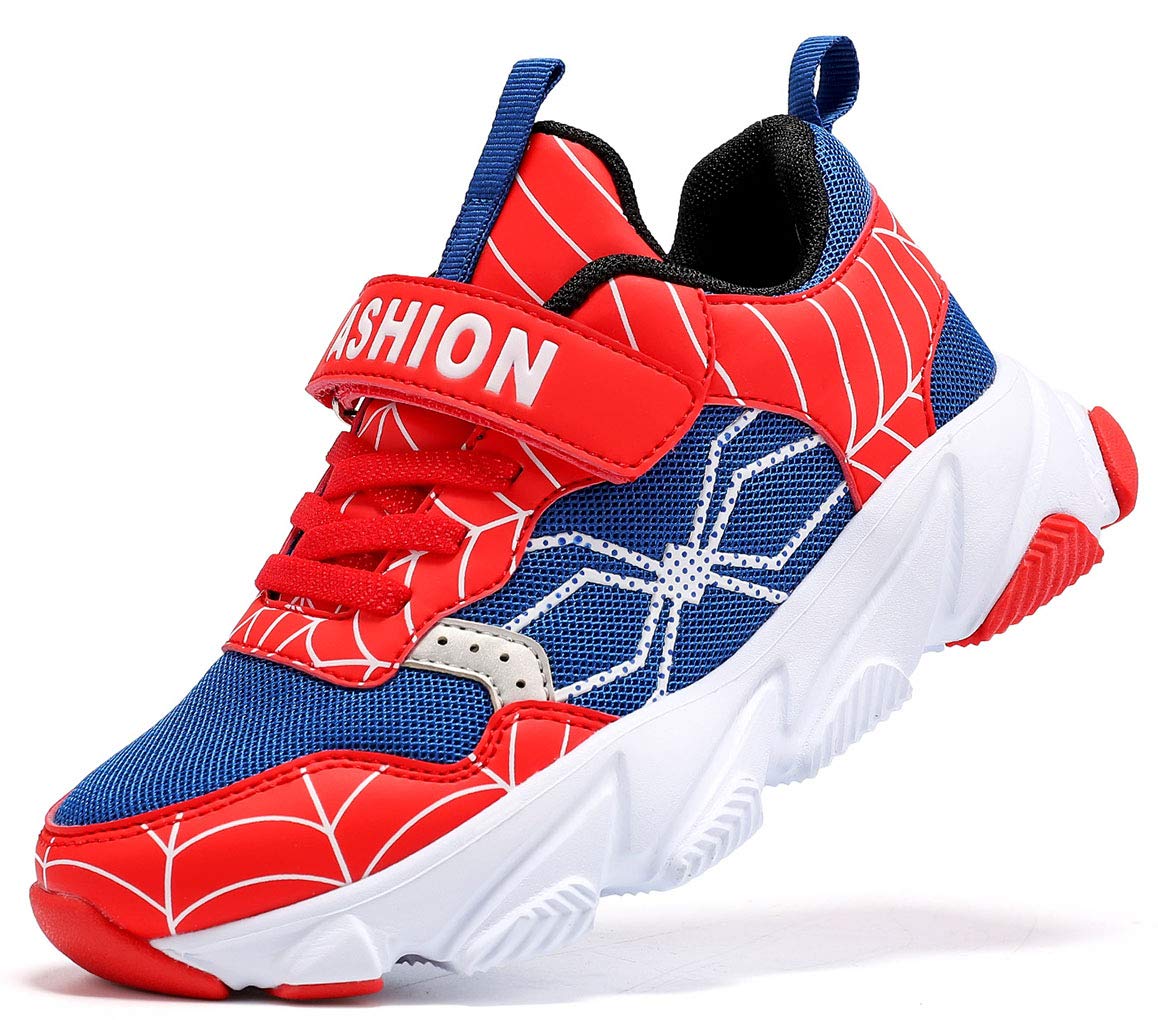 Boys Sneakers Running Tennis Shoes for Kids Girls Strap Athletic Walking Shoes