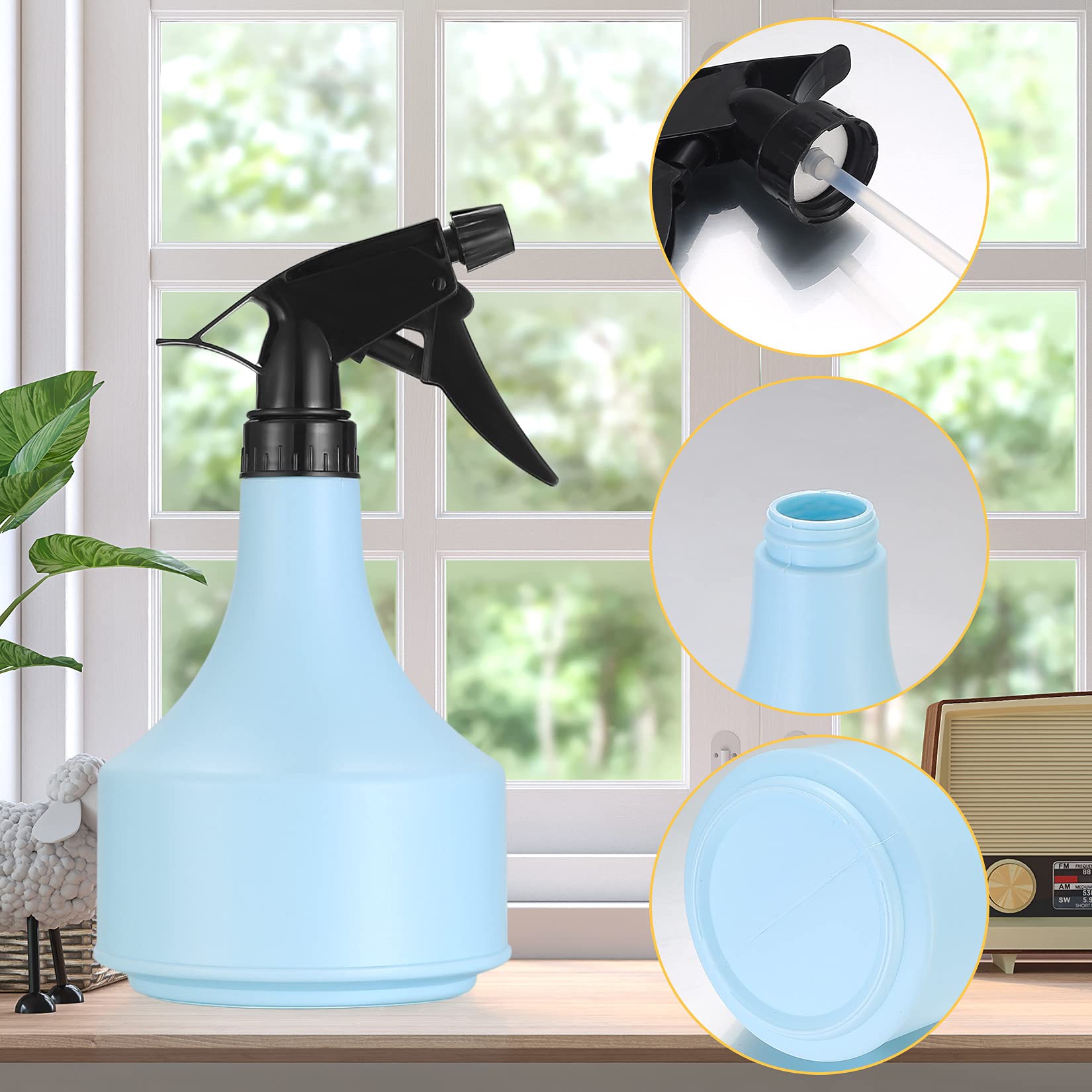 Spruzzini Nebulizzatori 3 Pezzi 500ml - Per Piante, Pulizie E Cura Personale - Foto 2
