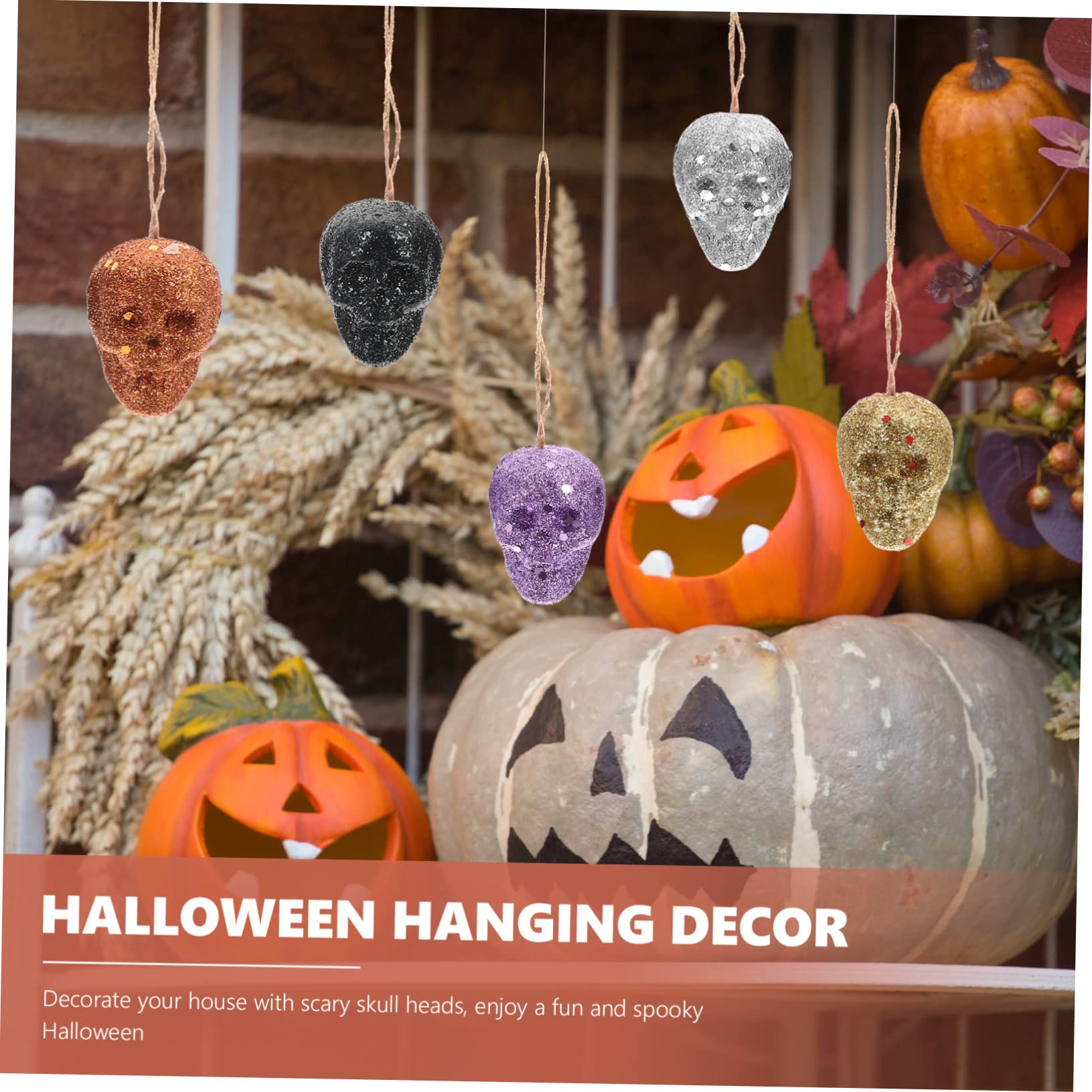 TOPBATHY 100 Pz teschio di schiuma halloween party decorazione halloween arredamento scheletro arredamento di adornare forniture di di schiume di