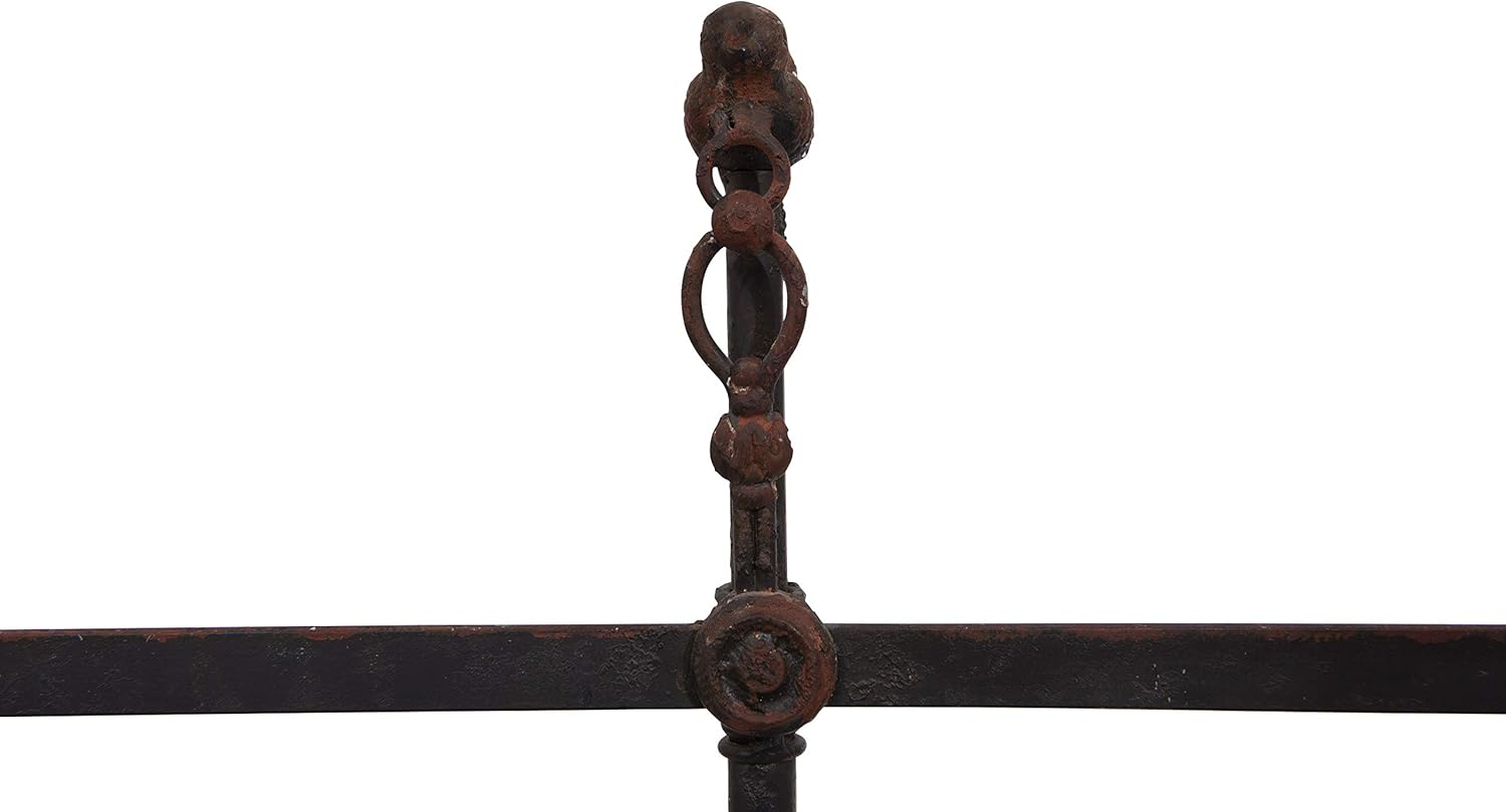 Creative Co-Op Black Decorative Antique Iron Balance Scale with Bird