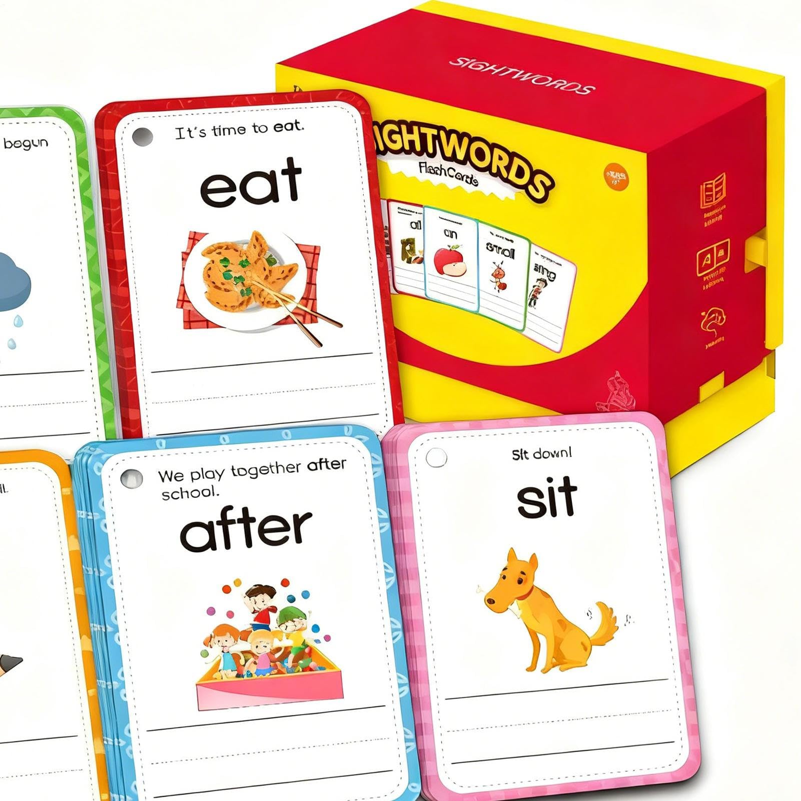 Tarjetas Educativas De Palabras De Vista Para Preescolar Juegos De Lectura