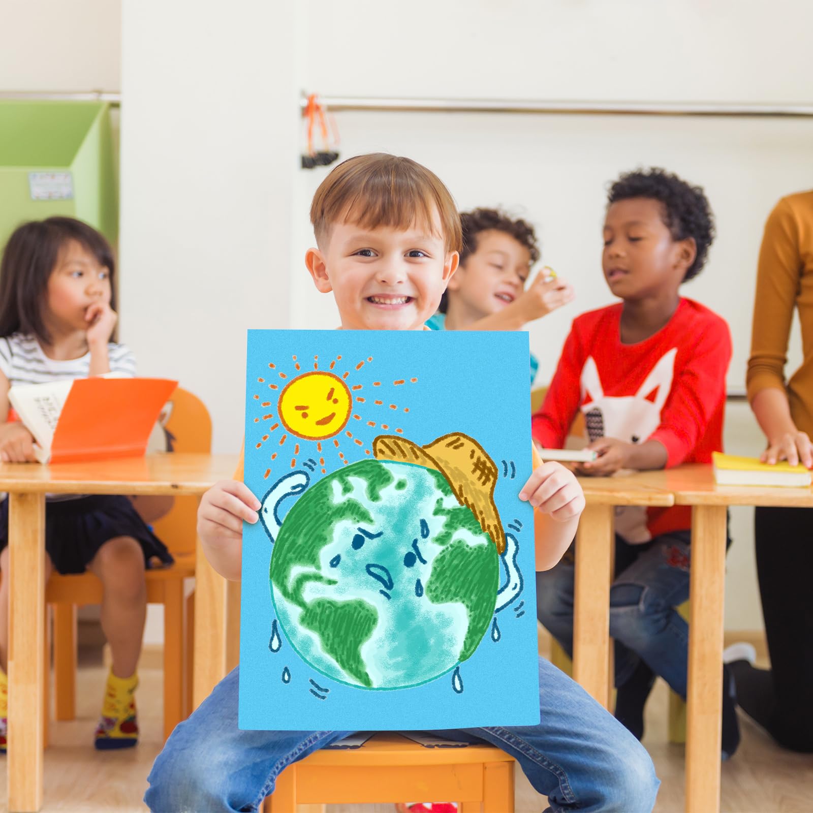 100 Pack Neon Poster Board 11 X 14 Assorted Lebanon - View #6