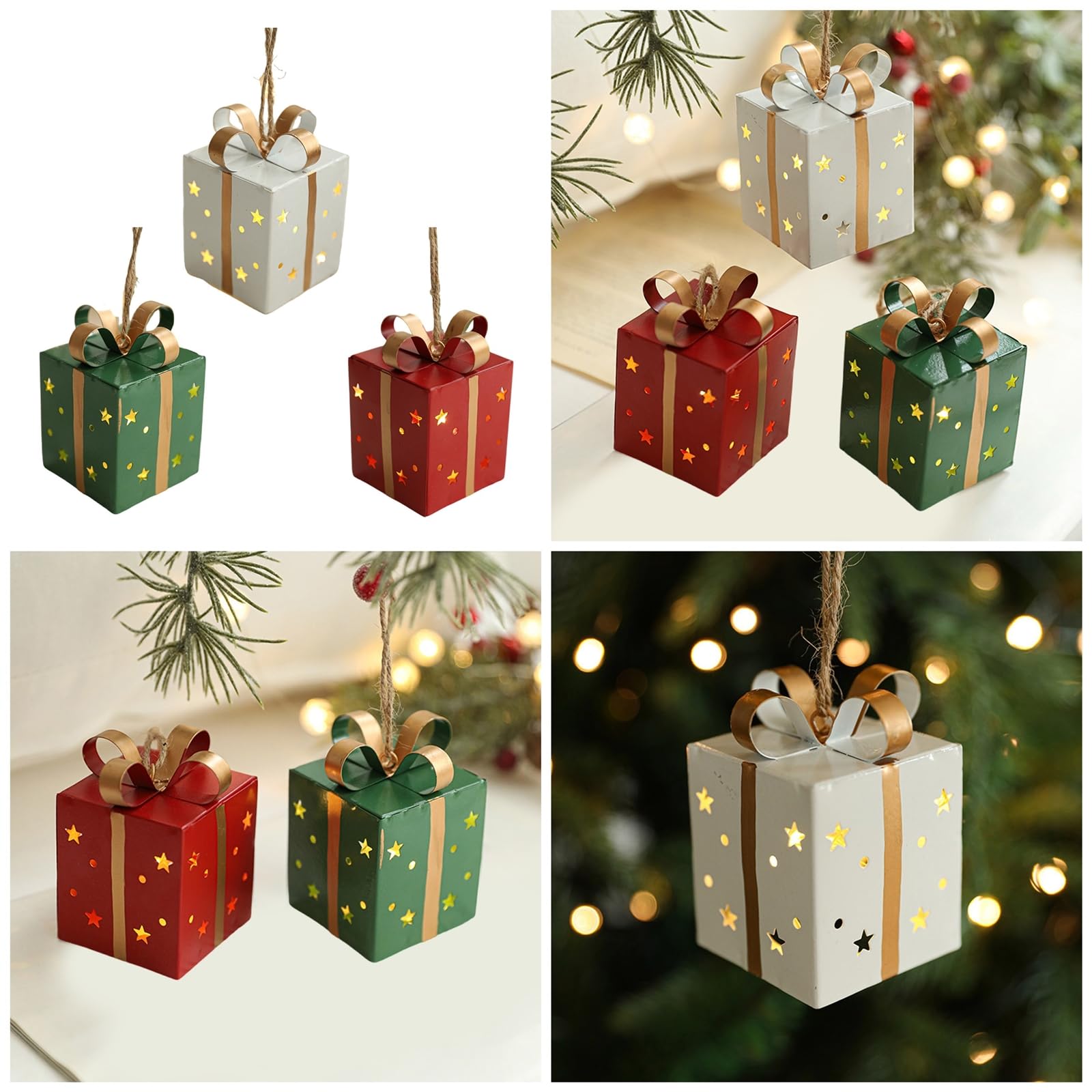 Amazon | イルミネーションアイアンアートギフトボックスとスター