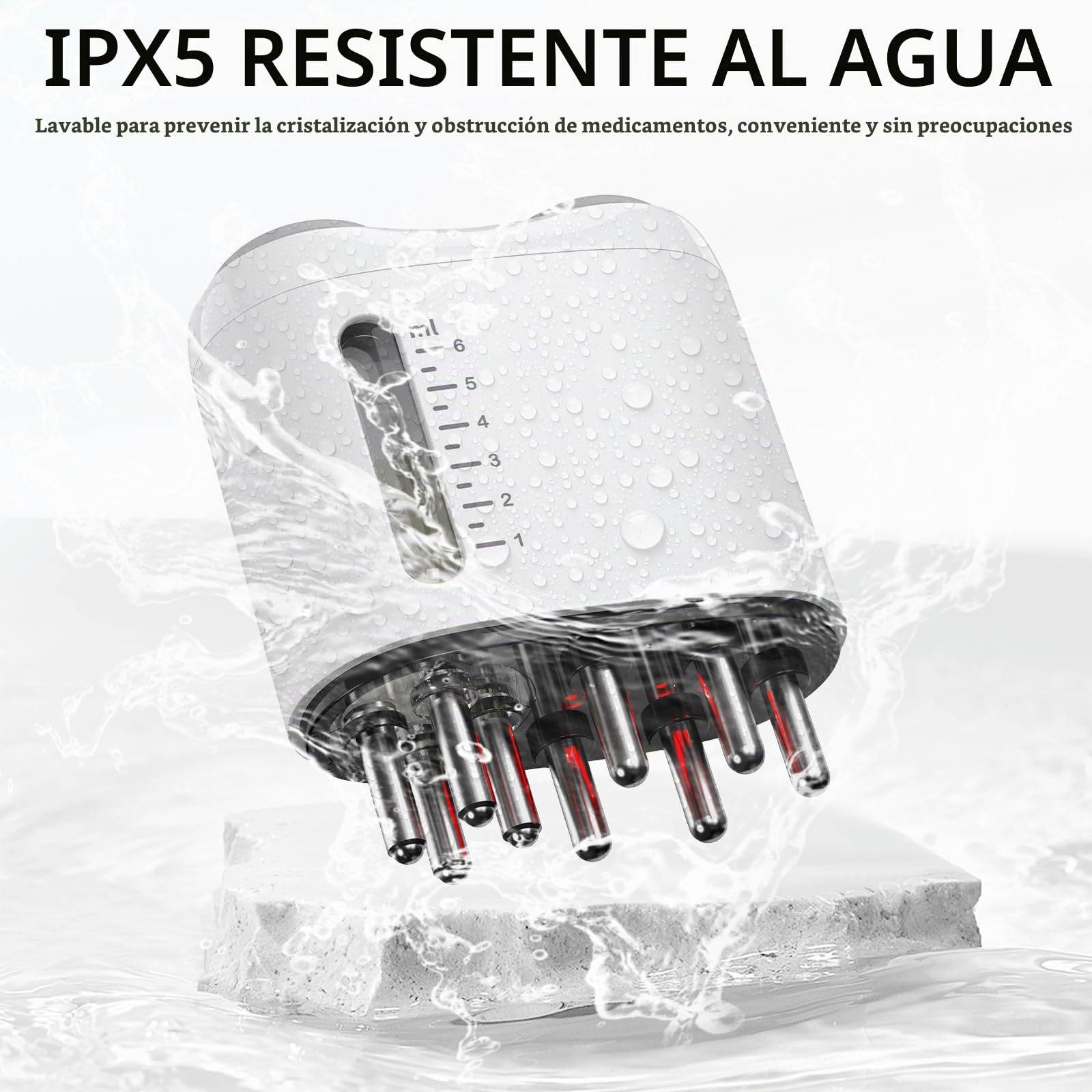 Aplicador de aceite para el cabello, 2 en 1 cepillo eléctrico para el cuero cabelludo y aplicador de aceite para el cabello, peine para el cuero cabelludo masajeador y cuidado del crecimiento del
