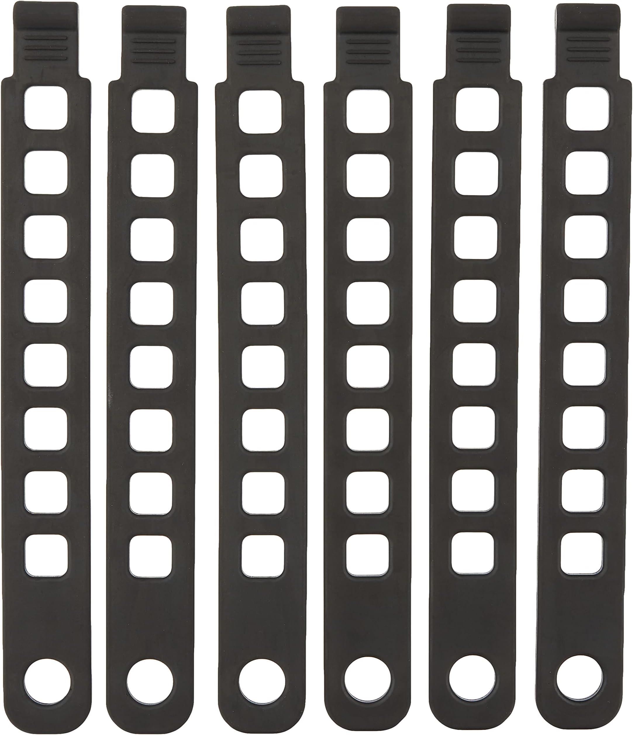 Hollywood Racks Rubber Strap (Pack of 6), 8.5"