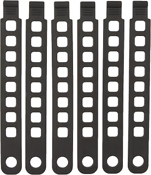 Hollywood Racks Rubber Strap Pack of 6, 8.5"
