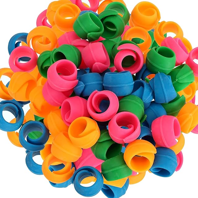 WUWEOT 60 Pack Thread Spool Savers, Spool Huggers for Sewing Machine and Embroidery Machine, Prevent Thread Tails from Unwinding, No Loose Ends or Thread Tails