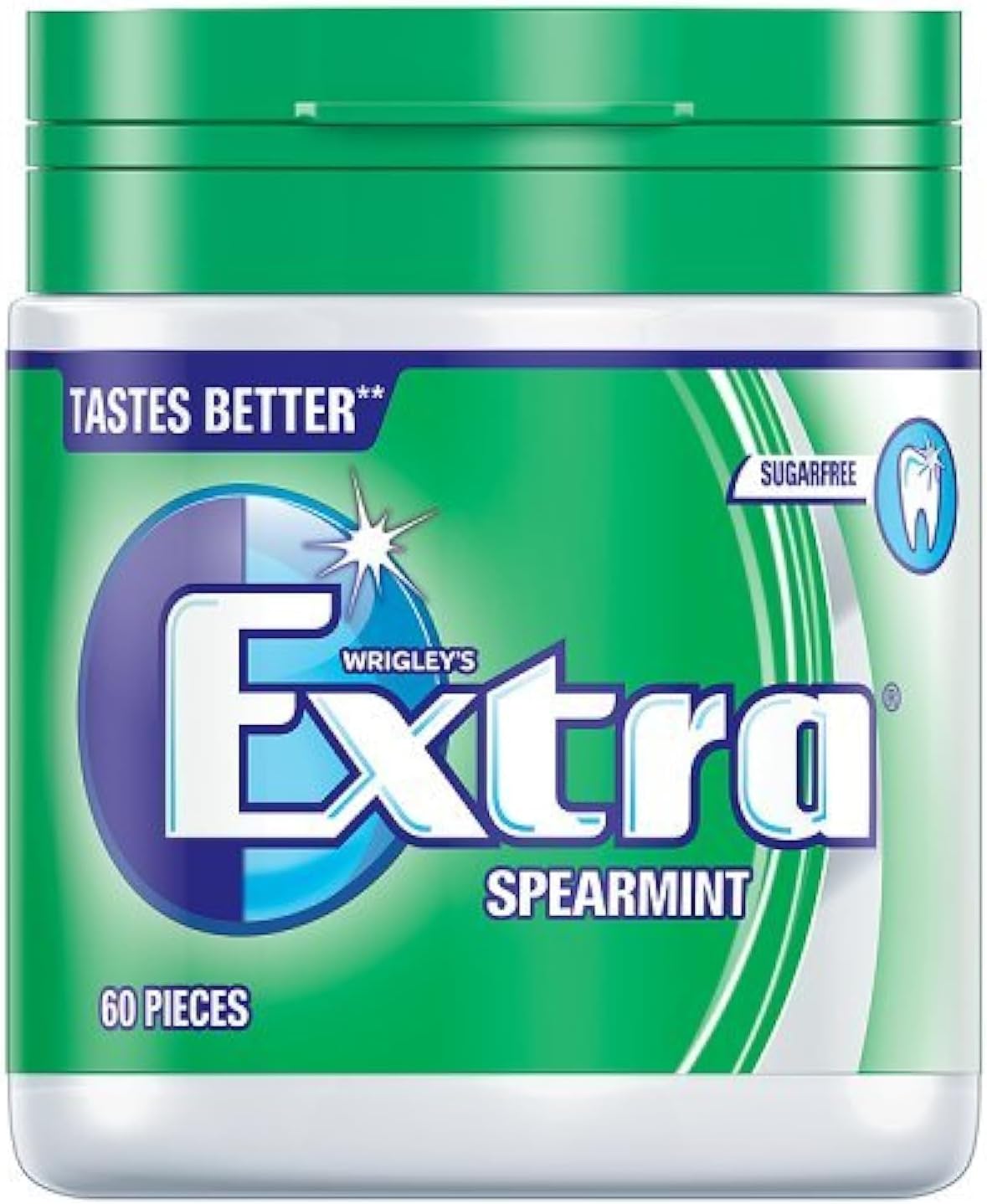 Wrigley Extra Spearmint Chewing Gum, 60 Pieces
