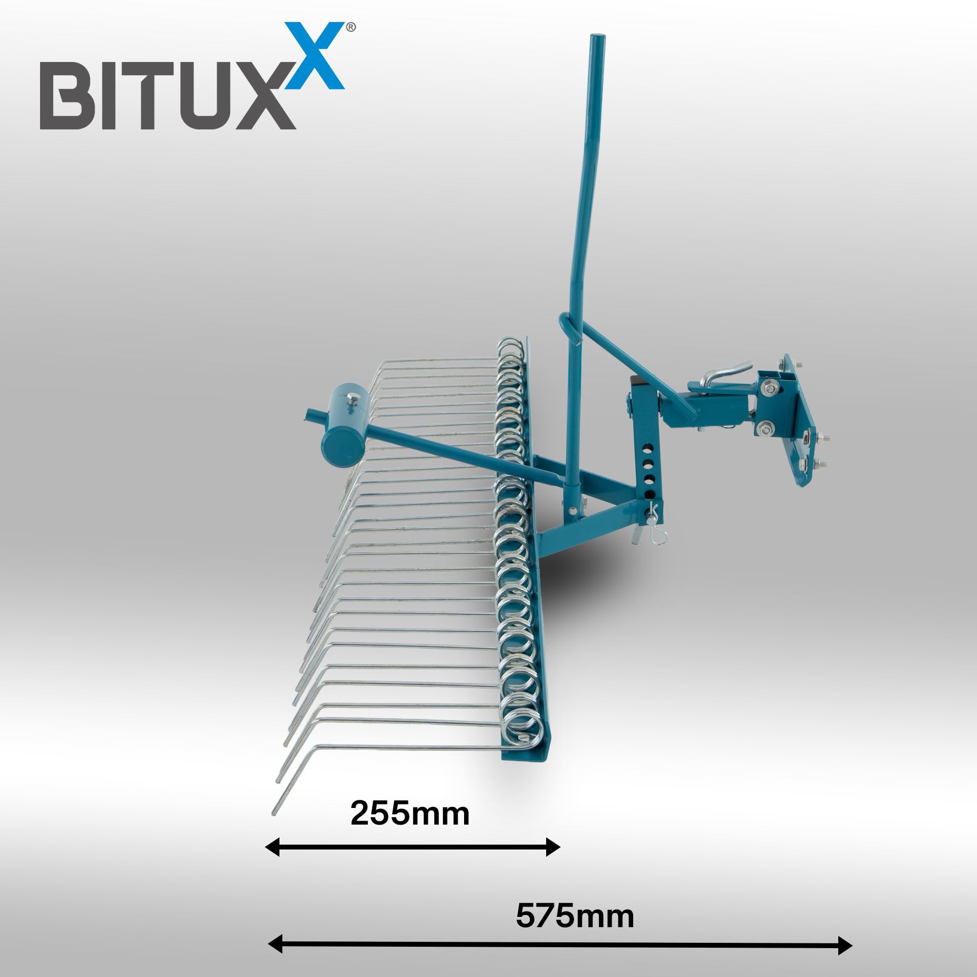 Bituxx Rasenstriegel Vertikutierer Rasenlüfter Entmooser Rasenkamm für Aufsitzmäher Rasentraktor ATV 120cm