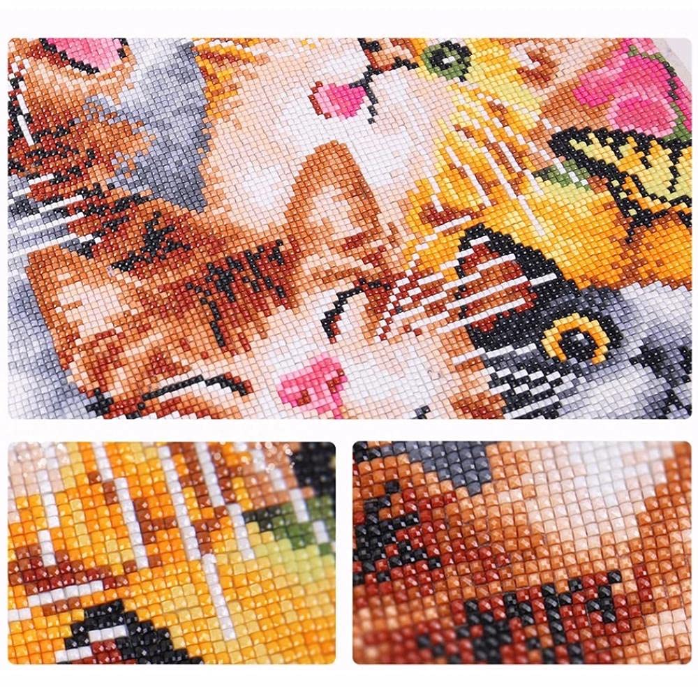 WOWDECOR Diamond Painting Complet, Magnifique Fille Modèle Diamant Painting DIY 5D Mosaïque Peinture Numéro Point De Croix