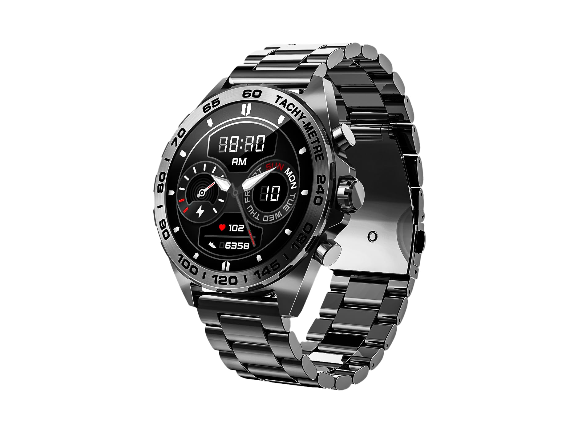 Bea·Fon Smartwatch 501 Stainless Steel / Smartwatch 1.43" Amoled, Nero , S-image