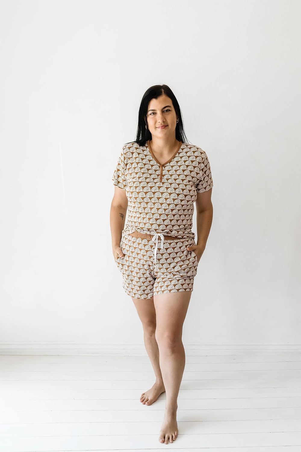 Little Sleepies Women's Pajama Shorts, Viscose Derived from Bamboo Womens Sleep Bottoms, Lounge Shorts with Side Pockets - Image 2