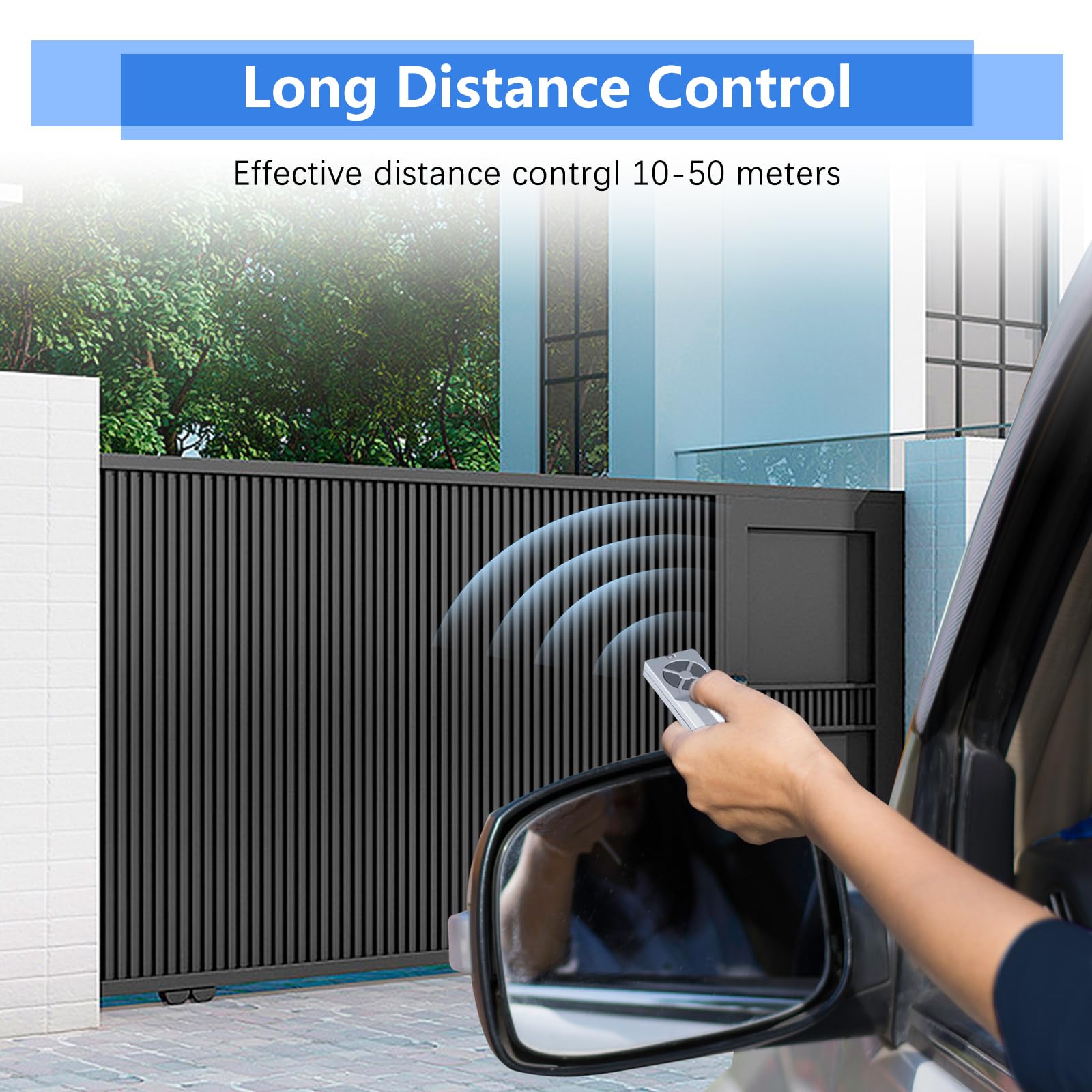 433,92MHz Fernbedienung für Garagentoröffner, kompatibel mit Chamberlain TX4RUNI,Handsender Telecommand passend für Chamberlain TX2EV TX2REV TX4UNI ML510EV ML700EV