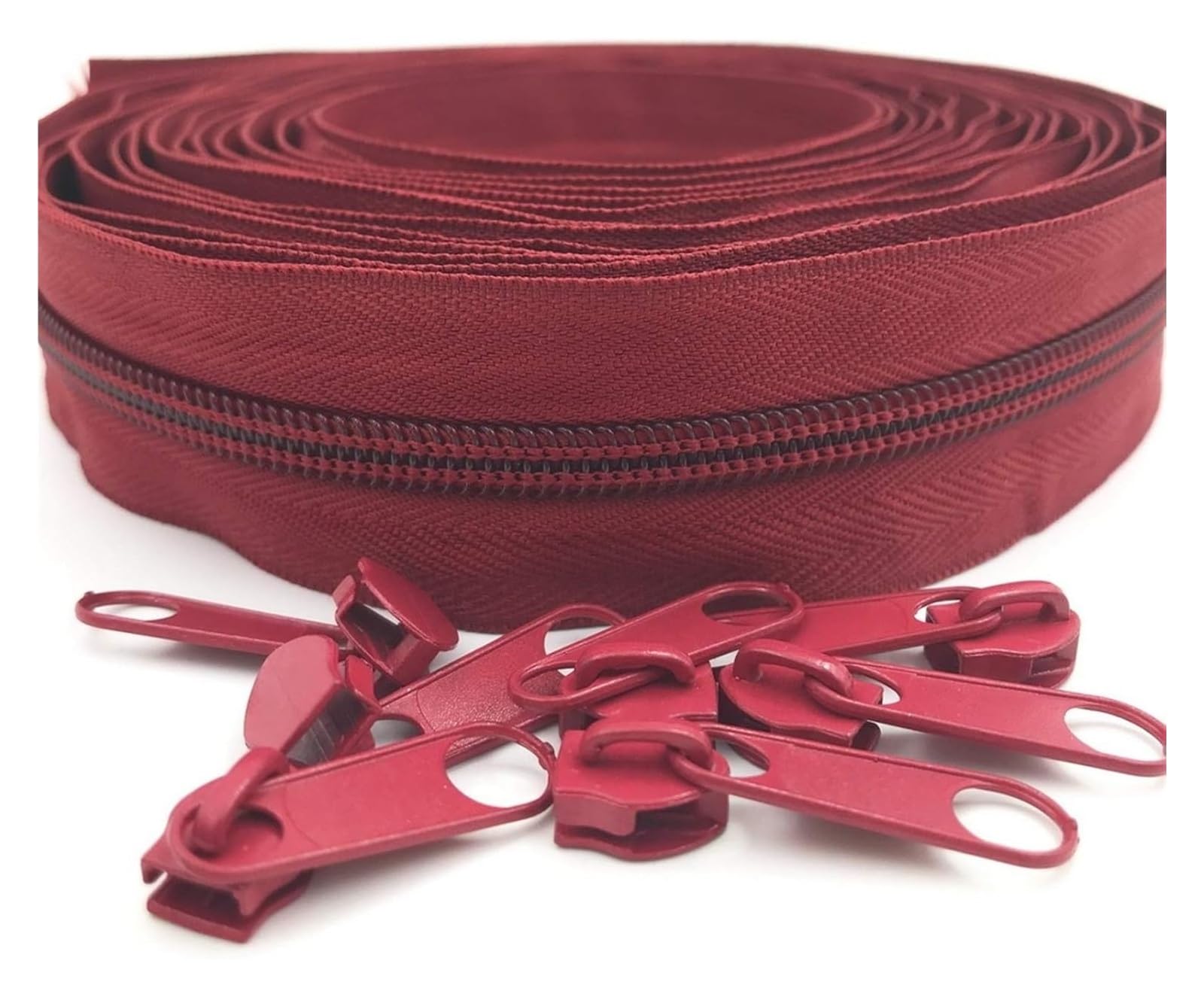 dfEDRd Nylon Coil Zipper by The Yards, Nylon Coil Zippers, by The Yard with 20pcs Sliders, f5 10 Meter 24 Colors(163 Cameo)