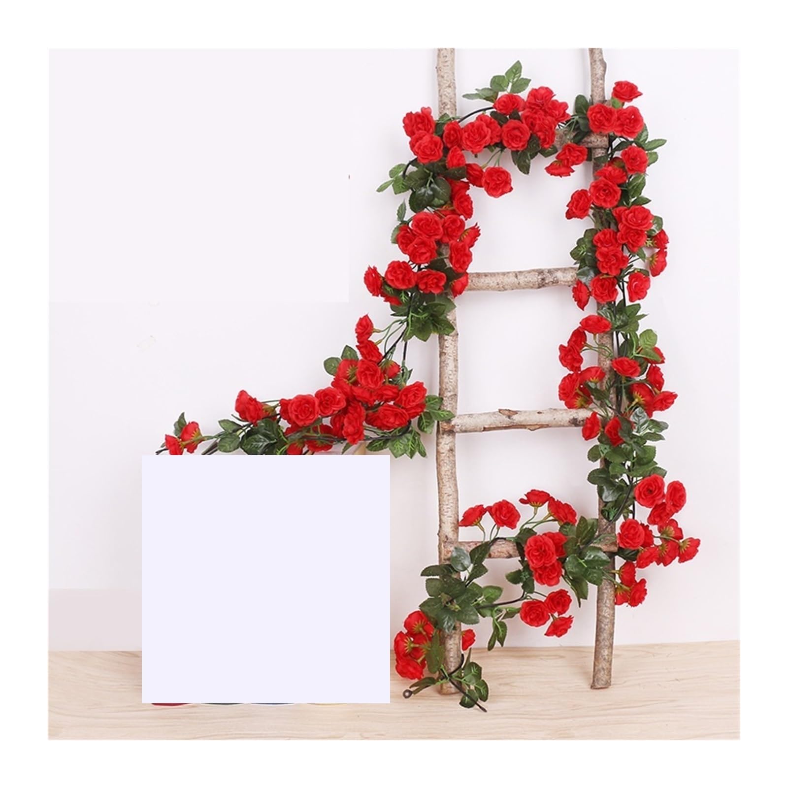 Ayztantine artificial flowers Elegant Silk Rose Vine Garland 2.5m/1.8m For Home Wedding Decoration White Pink Options