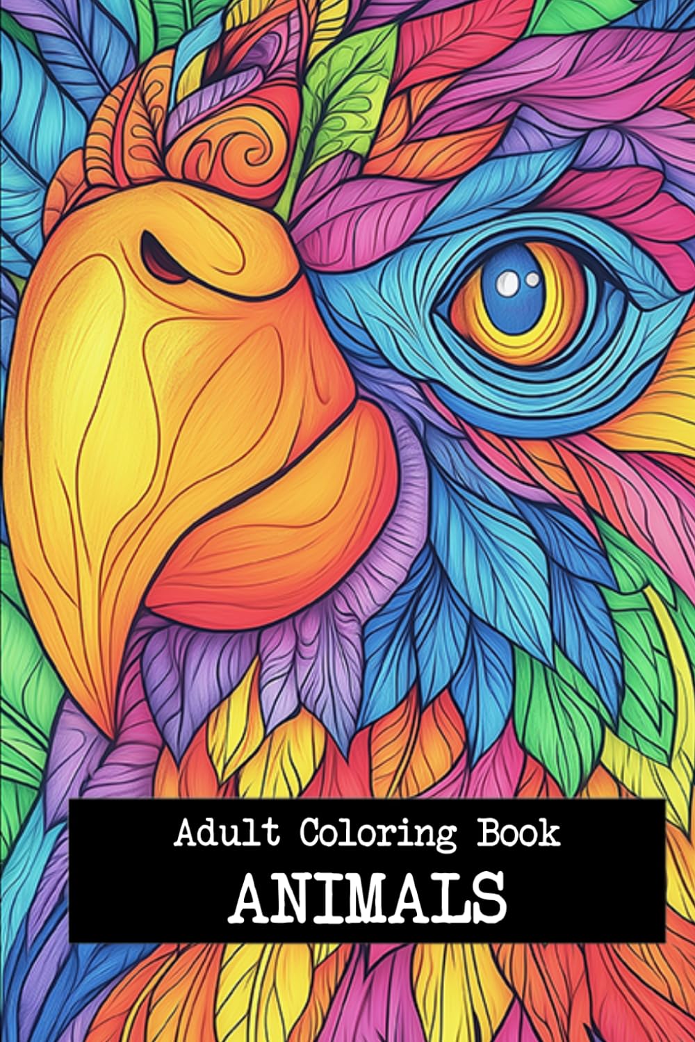 Coloring Books for Adults Relaxation: Animals – Stress Relief and Mindfulness with Beautiful Wildlife Designs: Stress Relief: Adult Coloring Book with Animals